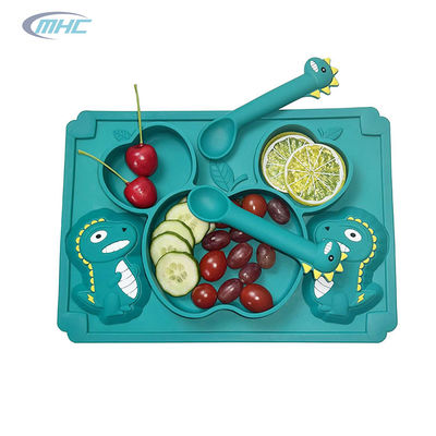 kupować Food Grade Silikonowa taca dla niemowląt Niestandardowe talerze i miski do karmienia PPA PVC Free online manufacture