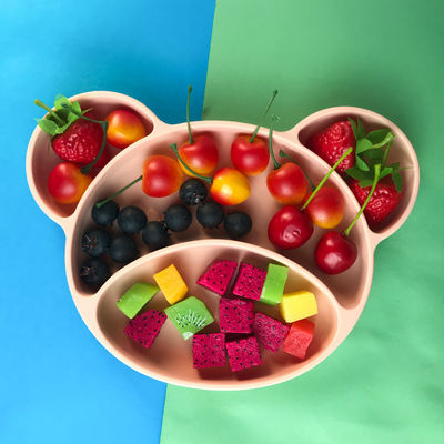 kupować Karmienie dziecka Bpa Free Silikonowa płyta ssąca Gorąca sprzedaż Dostosowany kształt niedźwiedzia online manufacture