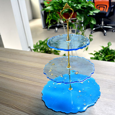kupować 3 warstwy żywicy silikonowej formy Coaster narzędzie do dekoracji ciast okrągłe formy Coaster online manufacture