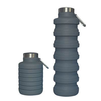 kupować New Item Custom Logo 700ml Drink Bottle Black Silicone Water Bottle Collapsible online manufacture