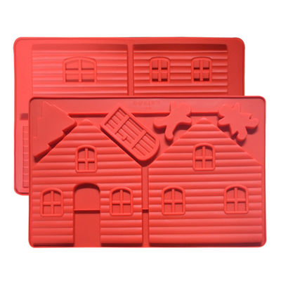 kupować Silikonowe naczynia do pieczenia 3D Dom w kształcie kwadratu Handmade Diy Silikonowa foremka do mydła online manufacture