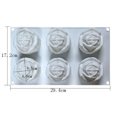 kupować Ciasto Dekoracja W Kształcie Róży Silikonowe Formy 3D Food Grade Mydło Formy online manufacture