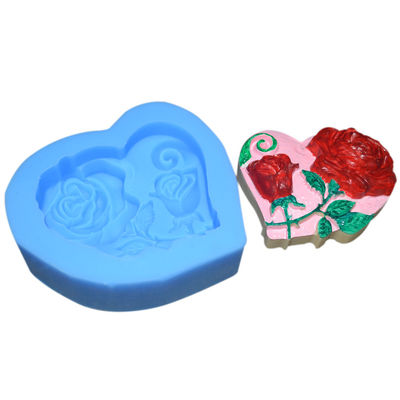 kupować Silikonowe naczynia do pieczenia Ekologiczne Zrównoważone 3d Rose Flowers Shape Kremówka Silikonowa forma online manufacture