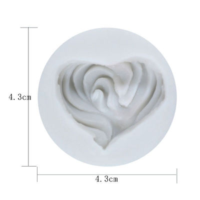 kupować Silikonowe naczynia do pieczenia Rozmiar niestandardowy Narzędzia do dekoracji ciast 3d Kształt kwiatu róży Kremówka Mold online manufacture