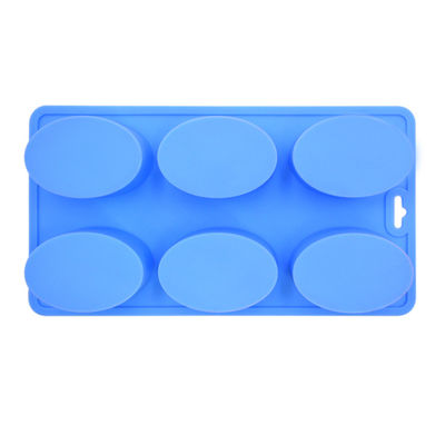 kupować Domowe Diy owalne formy do pieczenia, niestandardowe formy silikonowe do mydła z 6 wnękami online manufacture