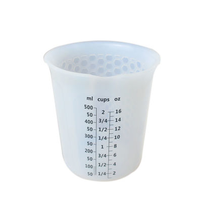 kupować Odporne na ciepło silikonowe narzędzia kuchenne Kubki miarowe 500 ml 16 uncji Niestandardowa skala online manufacture