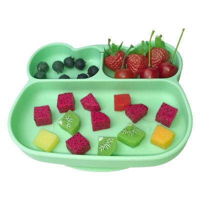 Talerz silikonowy do karmienia niemowląt Najwyższej jakości dostosowany kształt żaby Food Grade