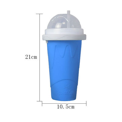 Zewnętrzny silikonowy pojemnik na lody Kubek na smoothie dostosowany z pokrywką