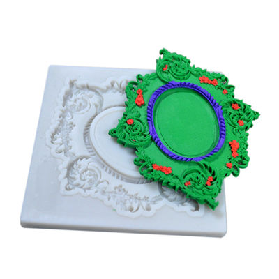 Dostosowane silikonowe naczynia do pieczenia wieniec kształt Food Grade 3D Fondant Formy