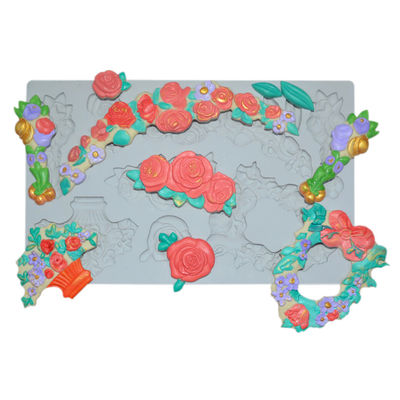 Domowe silikonowe naczynia do pieczenia Fondant Mold Mat Non Stick Dostosowane