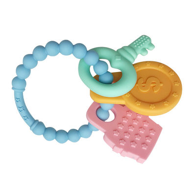 Ekologiczne produkty silikonowe dla niemowląt Food Grade Smoczek Clip Ring Teether