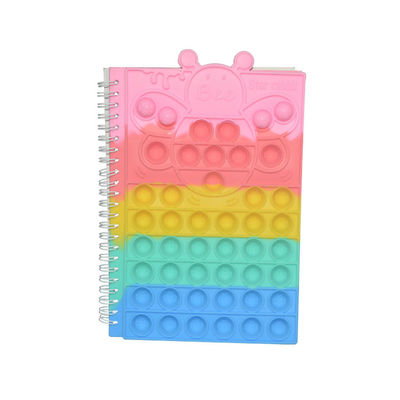 Silikonowe pszczoły Pop Cover Powrót do szkoły Fidget Toy Notatnik A5 Luźne spiralne bąbelki