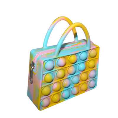 Ładny Łańcuszek Silikonowy Torebka Pop Torba Dla Małej Dziewczynki DIY Moda Kreskówka Mini Dzieci Fidget