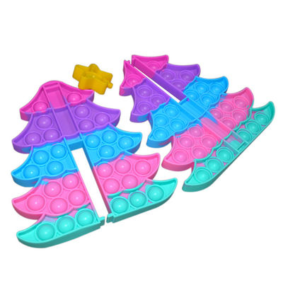 3D Duża Tie Dye Choinka Fidget Toy Słodkie Niepokój Popper Gra Prezent Dla Dziecka