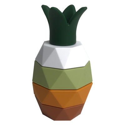 MHC silikonowe bloky 5 sztuk Ananas Edukacyjne zabawki Montessori