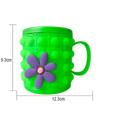 Nieprzylepne łatwe do czyszczenia Baby Silicone Kids Mug Squeeze Cups Możliwości personalizacji