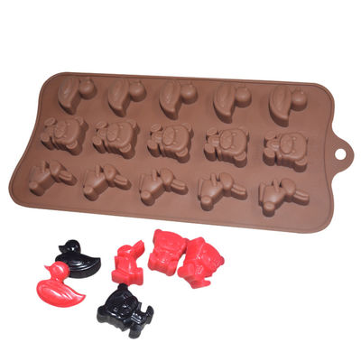 MHC Manufacture Żywność Silikonowa czekoladowa Formy Cute Animal Design Kaczka Niedźwiedź Królik